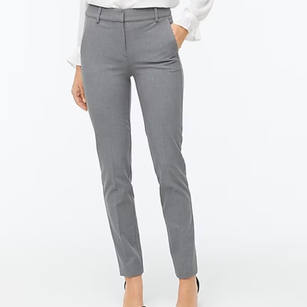 Like new! J. Crew Ruby Straight leg Pant in Gray Size 8 - Picture 1 of 13